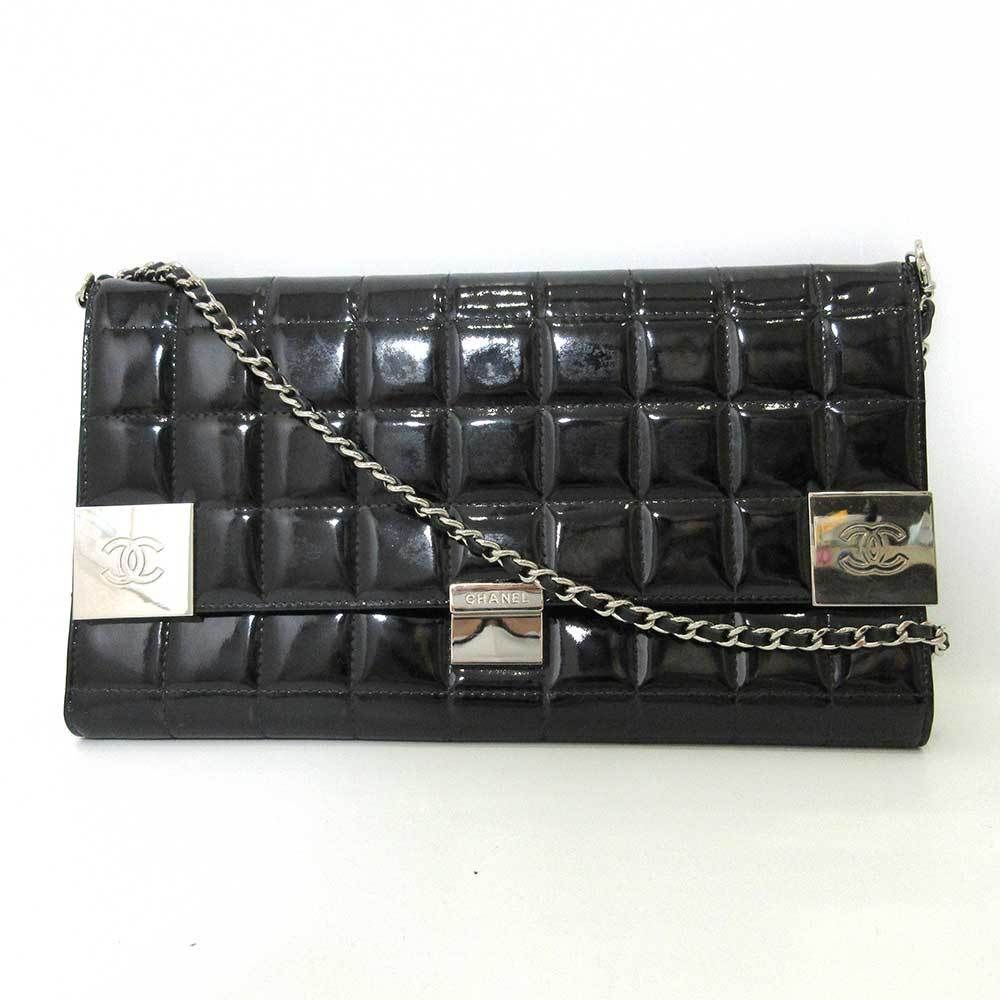 Chanel Chain Black Semi-shoulder Wallet Shoulder Bag